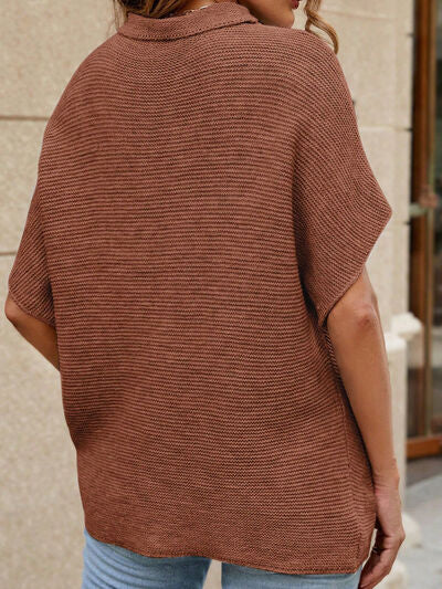 Drune | Stilvolle Sweater Mit Kurzen Ärmeln und Rundem Hals