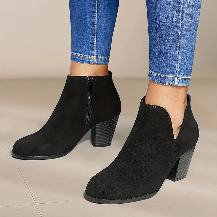 Drune | Damen Stiefeletten Mit Chunky Absatz