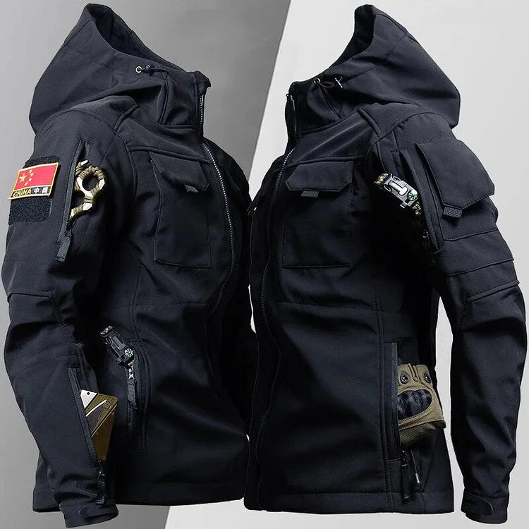 Drune | Herren Kapuzen-Taktische Jacke