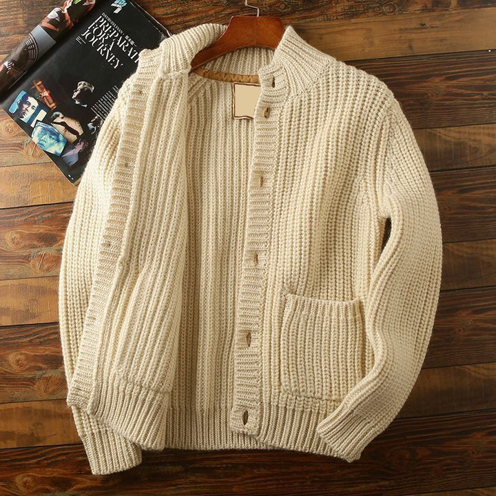 Drune | Strickpullover mit Knopfverschluss für Herren