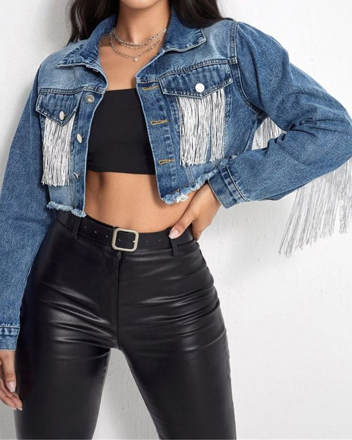 Drune | Zerrissene Jeansjacke