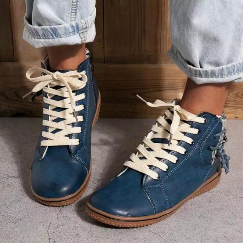 Drune | Stylische Leder Sneaker Mit Schnürsenkeln