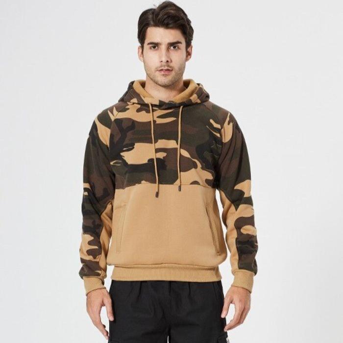 Drune | Modischer Camouflage Kapuzenpullover