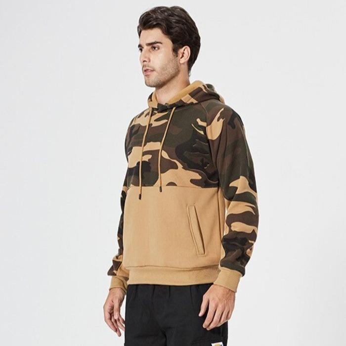 Drune | Modischer Camouflage Kapuzenpullover