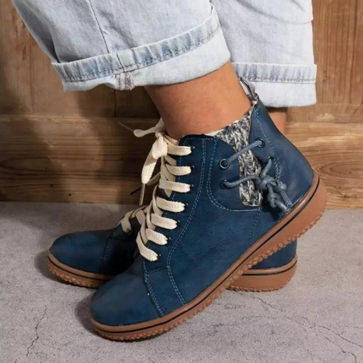 Drune | Stylische Leder Sneaker Mit Schnürsenkeln