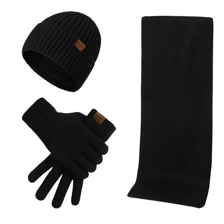 Drune - Lässiges Winterset mit Mütze, Schal und Handschuhen für Männer