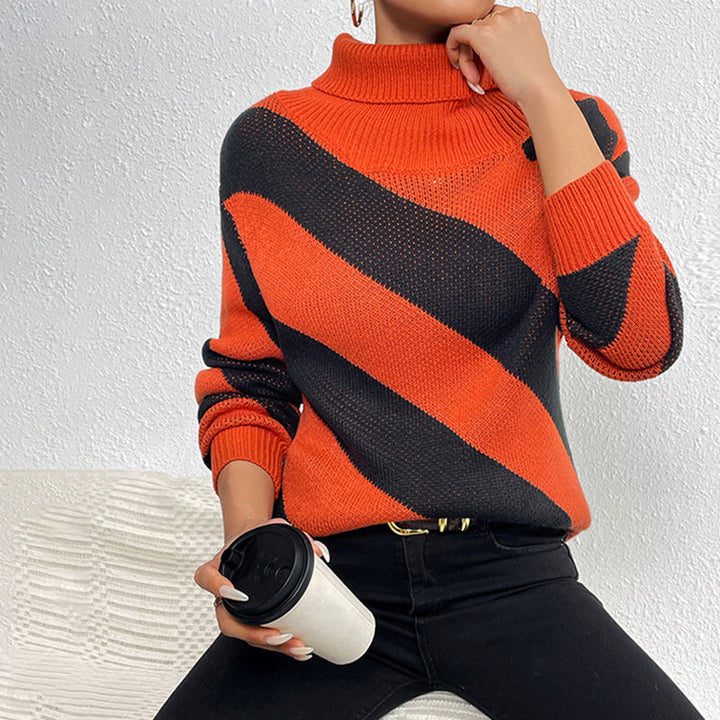 Drune | Gestreifter Strickpullover für Jeden Anlass