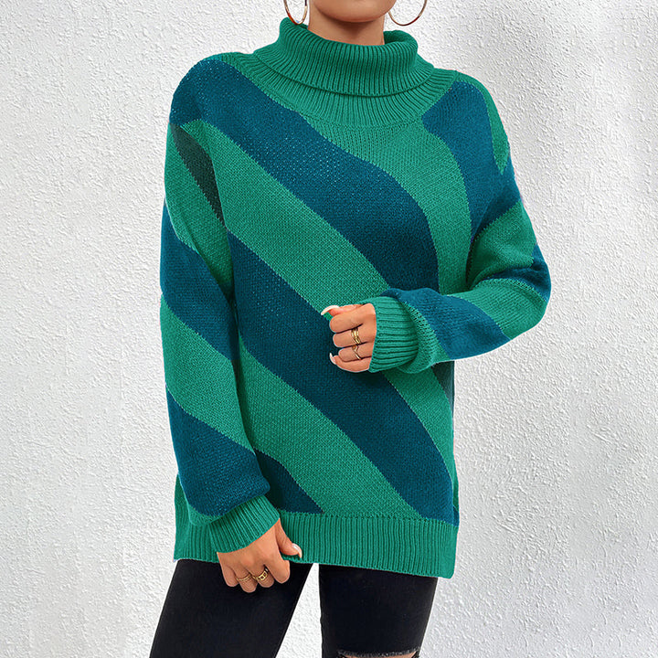 Drune | Gestreifter Strickpullover für Jeden Anlass