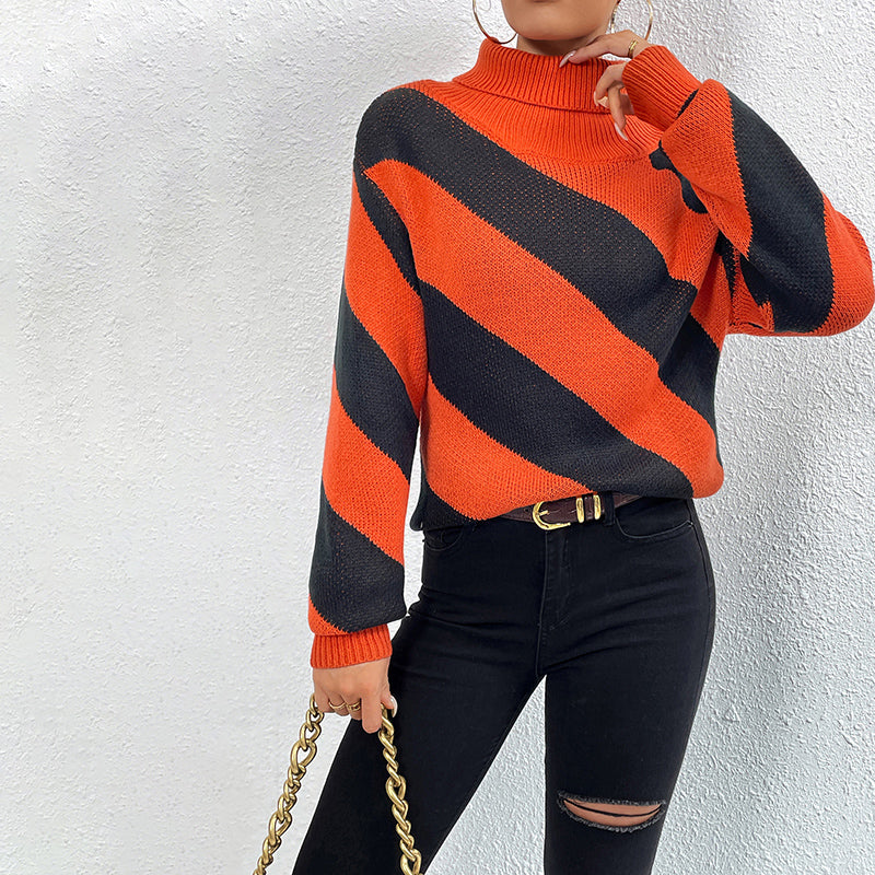 Drune | Gestreifter Strickpullover für Jeden Anlass