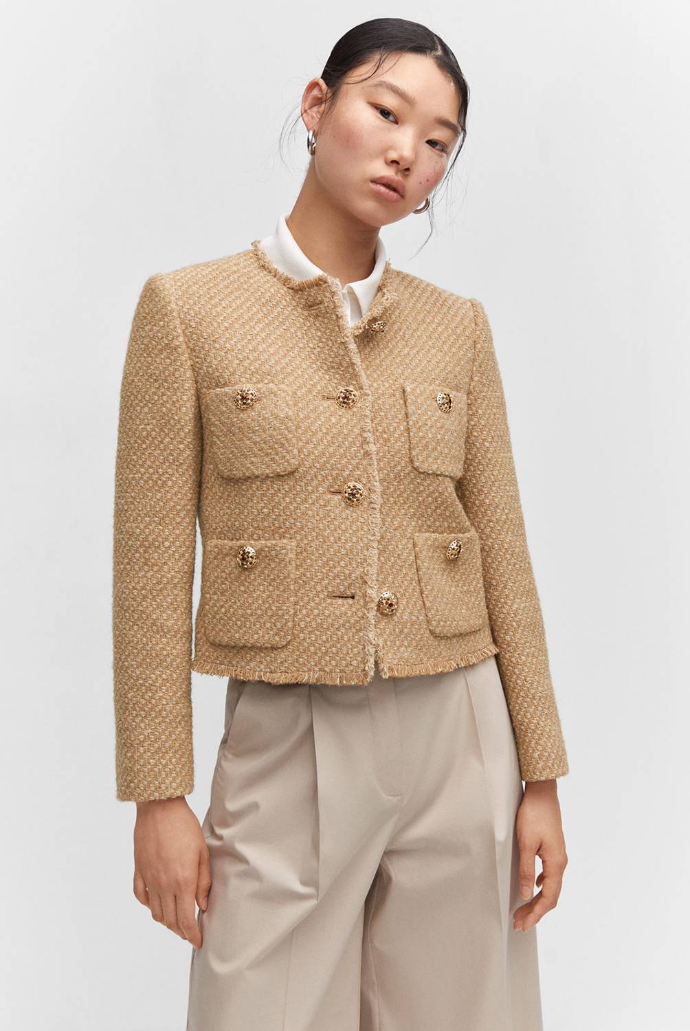 Drune | Kurze Tweedjacke