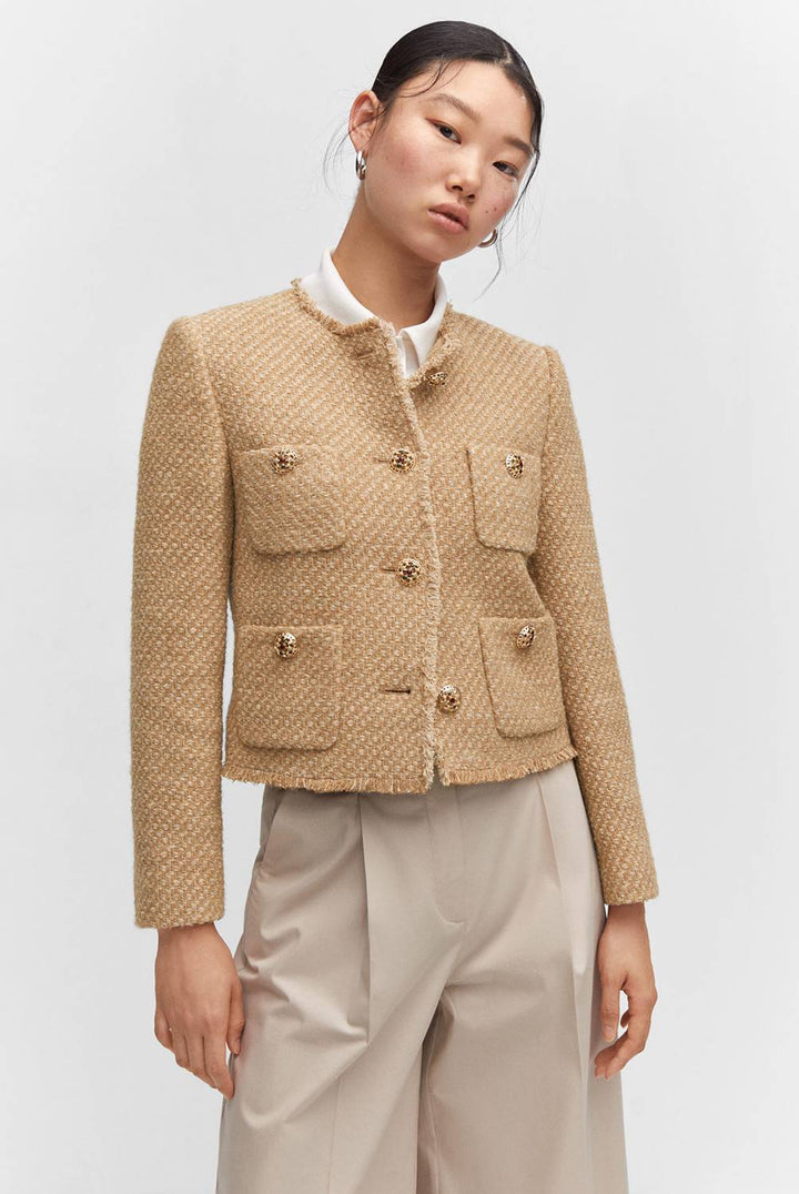 Drune | Kurze Tweedjacke