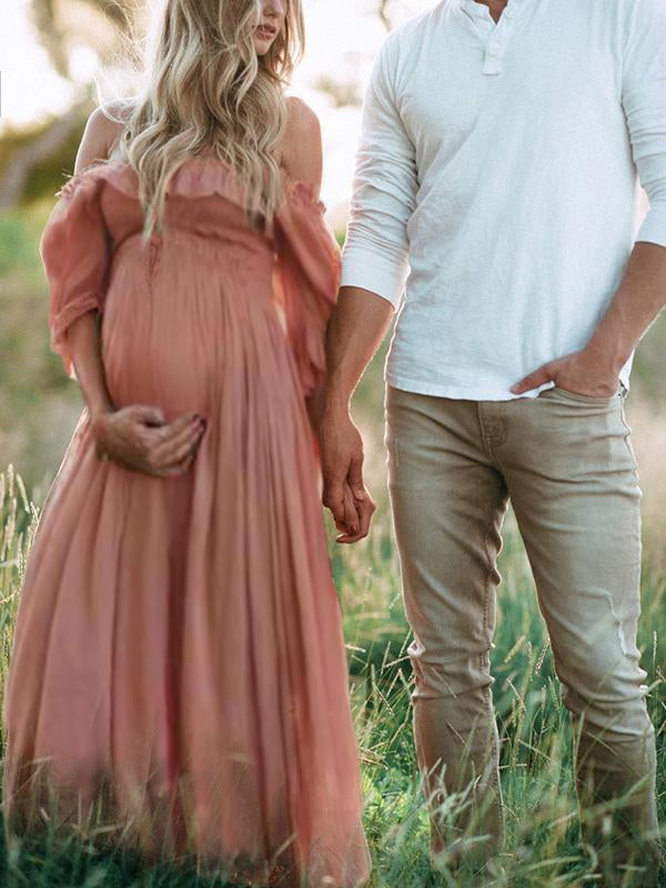 Drune | Boho Chic: Umstandsmode Boot Hals Ranken Kleid
