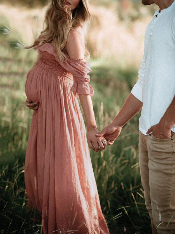 Drune | Boho Chic: Umstandsmode Boot Hals Ranken Kleid