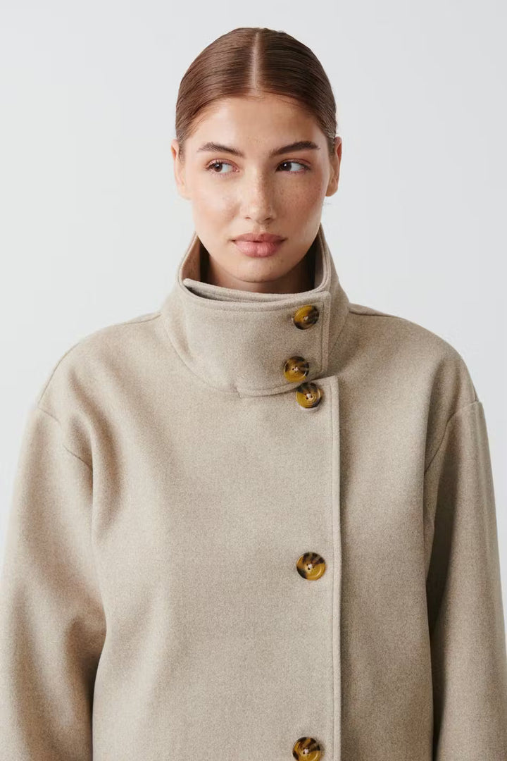 Drune | Klassischer Damen Peacoat mit Langen Ärmeln