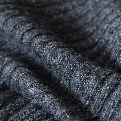 Drune | wintergrauer Strickpullover wollene Cardigans Übergrößen Cape warme Mäntel