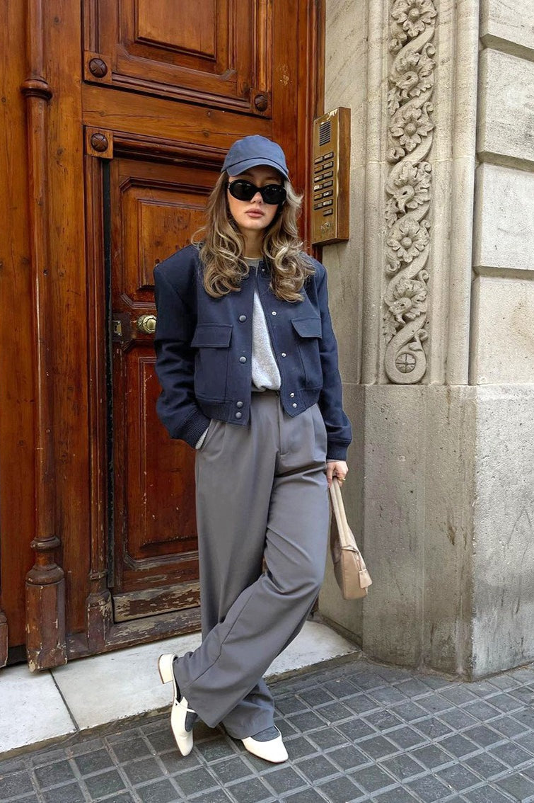 Drune | Wollene Baseballjacke