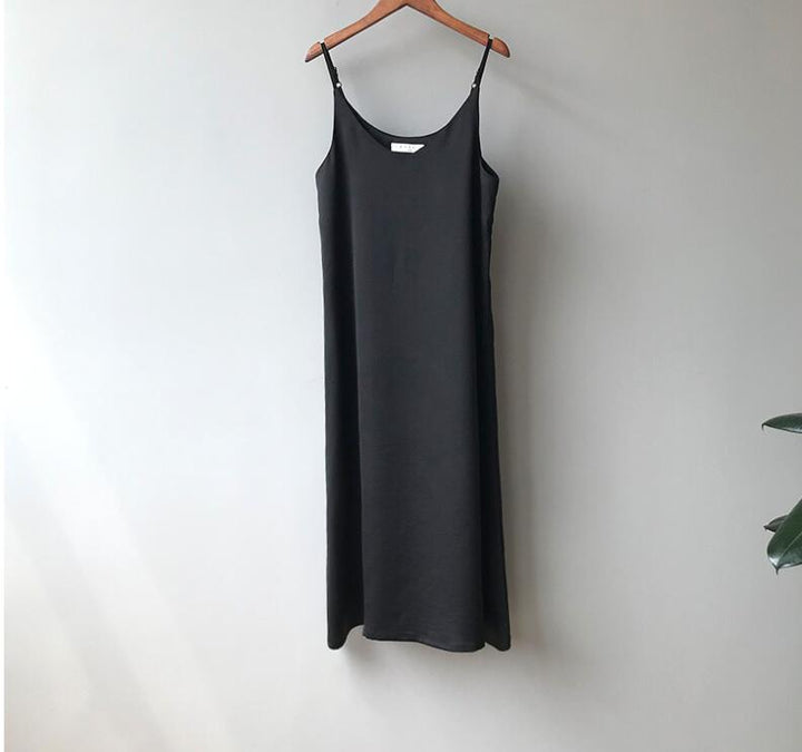 Drune | Spaghetti-Träger Lang Kleid