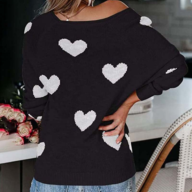 Drune | Strickpullover mit Herzmuster Design
