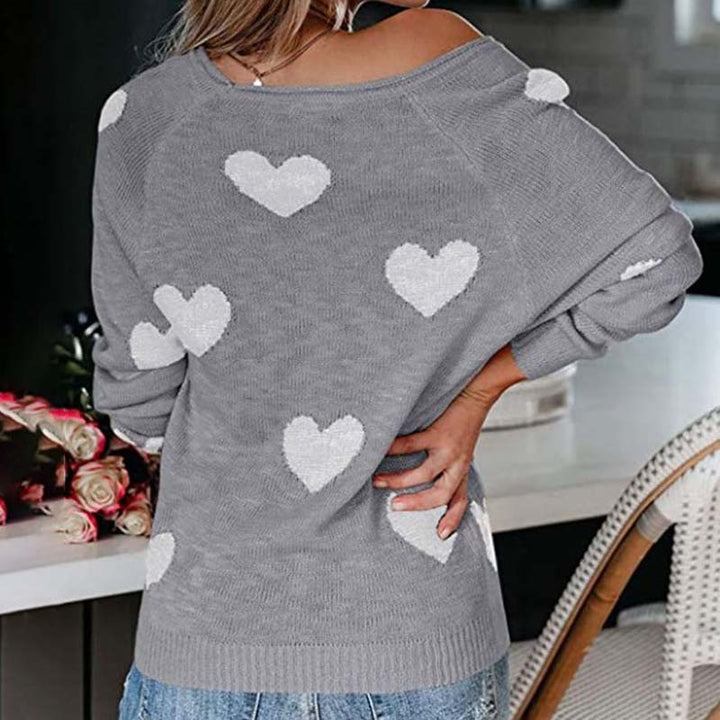 Drune | Strickpullover mit Herzmuster Design
