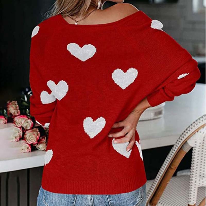Drune | Strickpullover mit Herzmuster Design