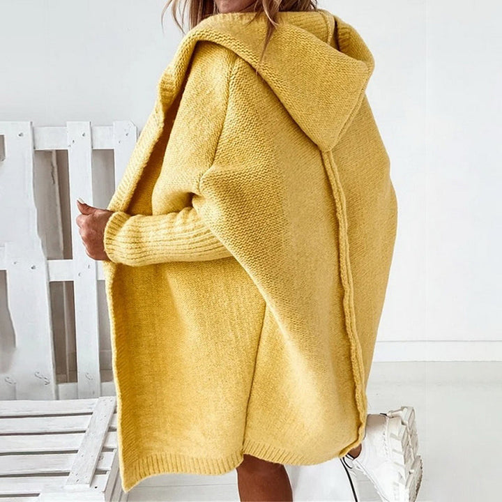 Drune | Langarm Offene Strickjacke mit Kapuze