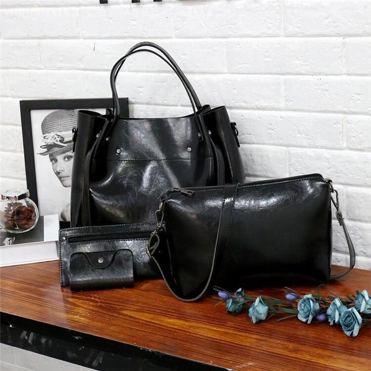 Drune | 4 Teiliges Weinlese Handtaschensatz Für Damen
