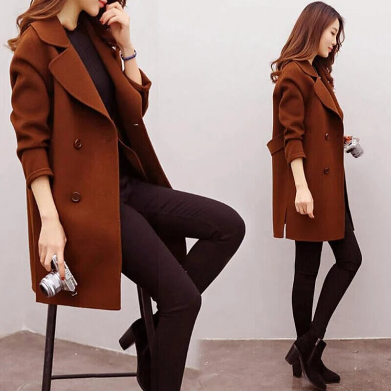 Drune | Wollmantel Damen Herbst Winter