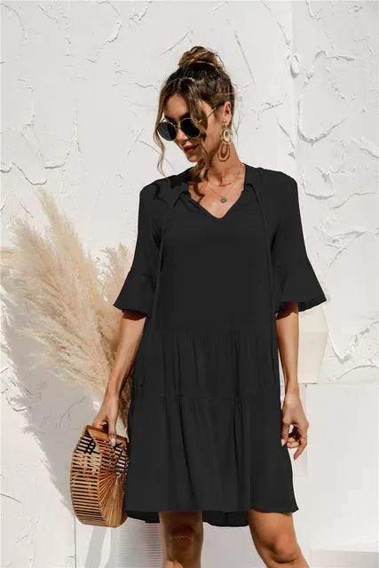 Drune | Lebhaftes Floral Sommerkleid