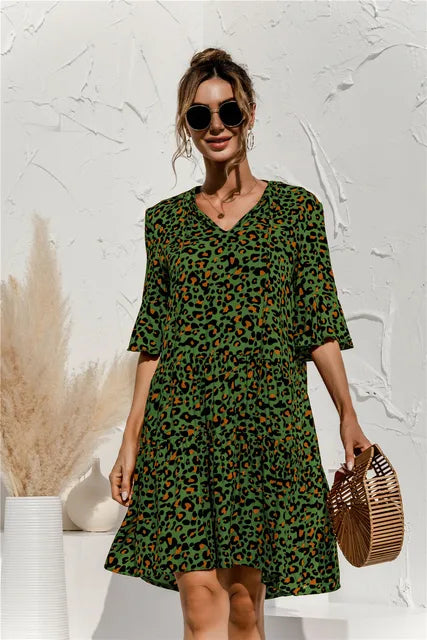 Drune | Lebhaftes Floral Sommerkleid