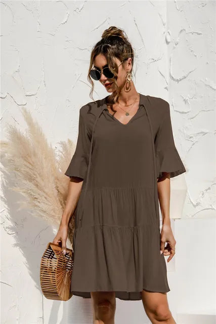 Drune | Lebhaftes Floral Sommerkleid