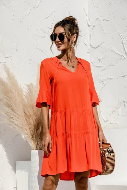 Drune | Lebhaftes Floral Sommerkleid