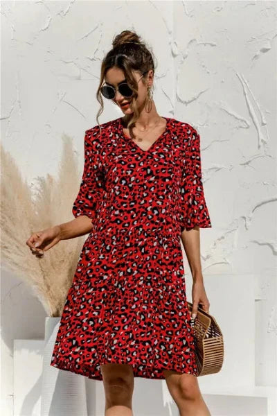 Drune | Lebhaftes Floral Sommerkleid