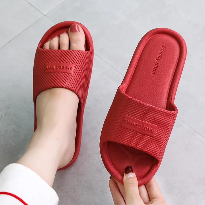 Drune – Rutschfeste Sommer-Flip-Flops für Damen: Bequeme Hausschuhe für den Innenbereich, wasserdichtes EVA-Material