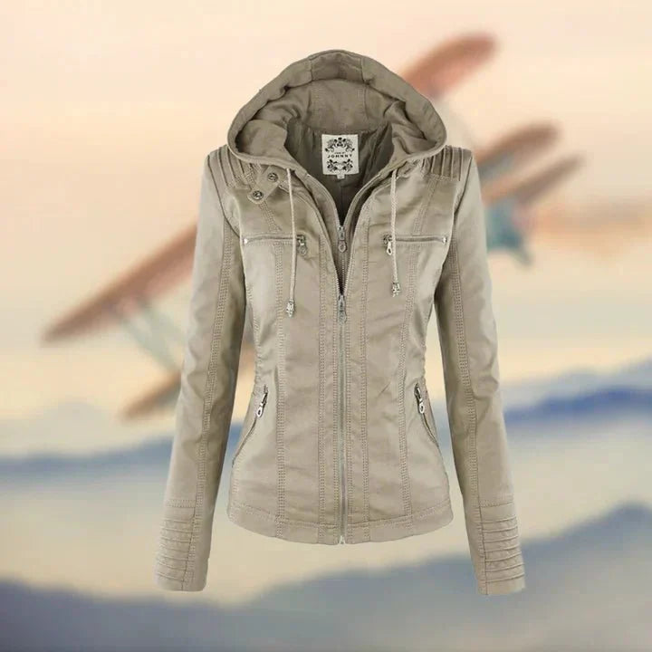 Drune | Panelled Kapuzenjacke - Plüsch-Sherpa gefütterter Kragen - Gestreiftes Akzent-Detail