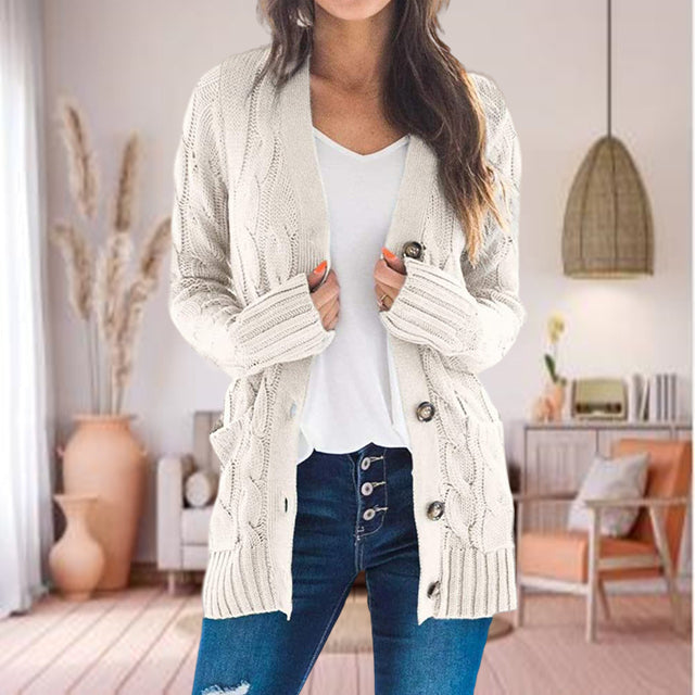 Drune | Zeitlose Strickstrickjacke für Damen