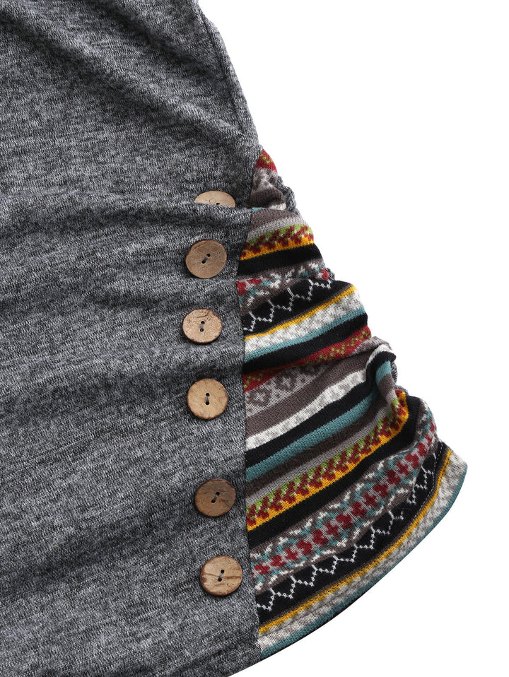 Drune | Lässiger Tribal-Hoodie für Damen – Stylisch und Bequem