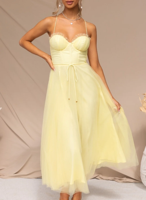 Drune | Ärmelloses Midi Kleid