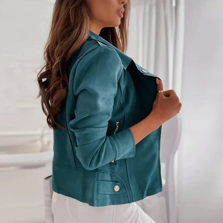 Unifarbene Jacke