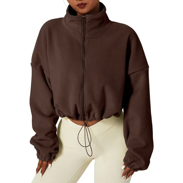 Drune - Gekürzte Fleece Jacke