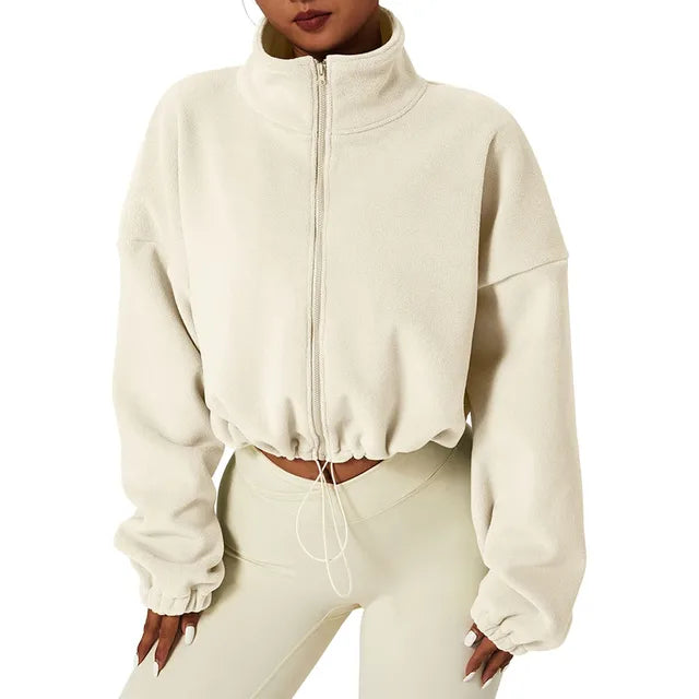 Drune - Gekürzte Fleece Jacke