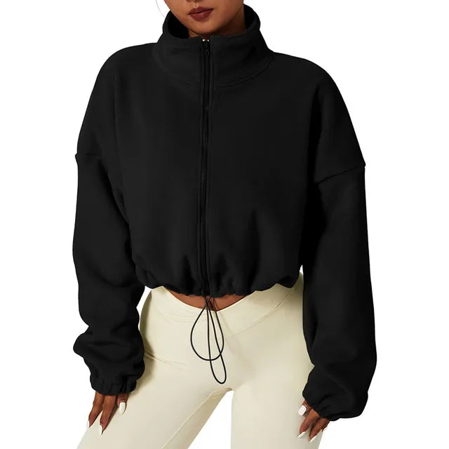 Drune - Gekürzte Fleece Jacke