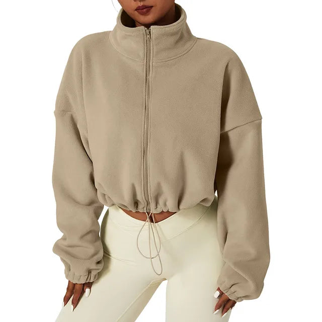 Drune - Gekürzte Fleece Jacke