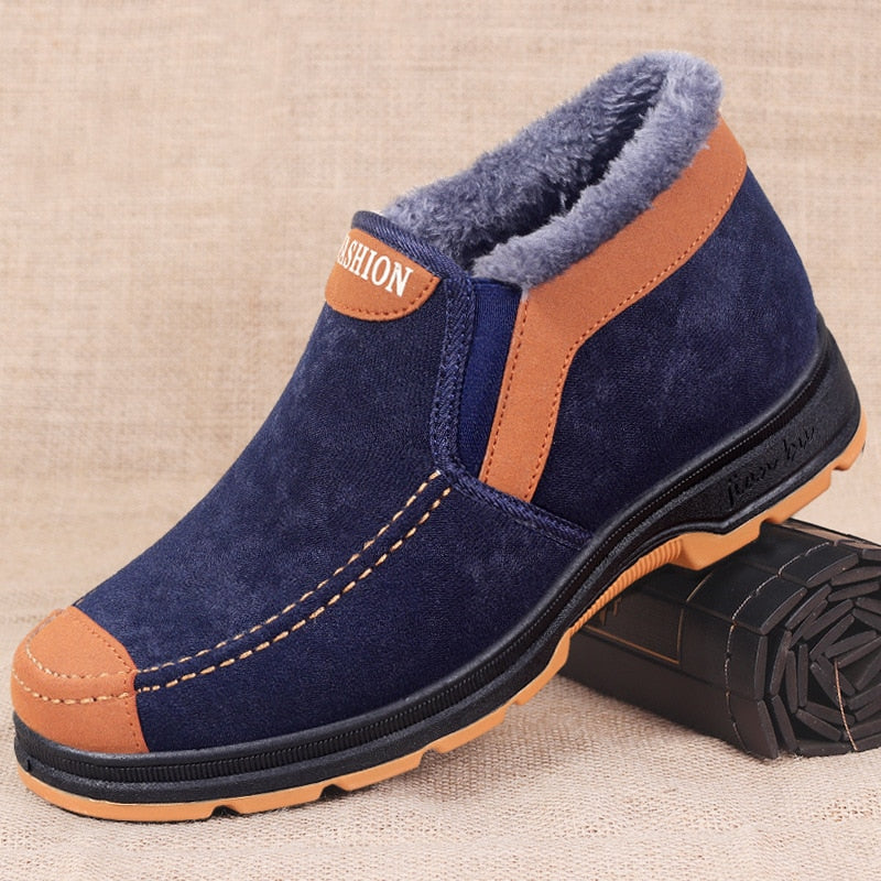 Drune | Stiefel Wildleder Warme Fütterung Rutschfeste Sohle Bequemer Schlupfschuh