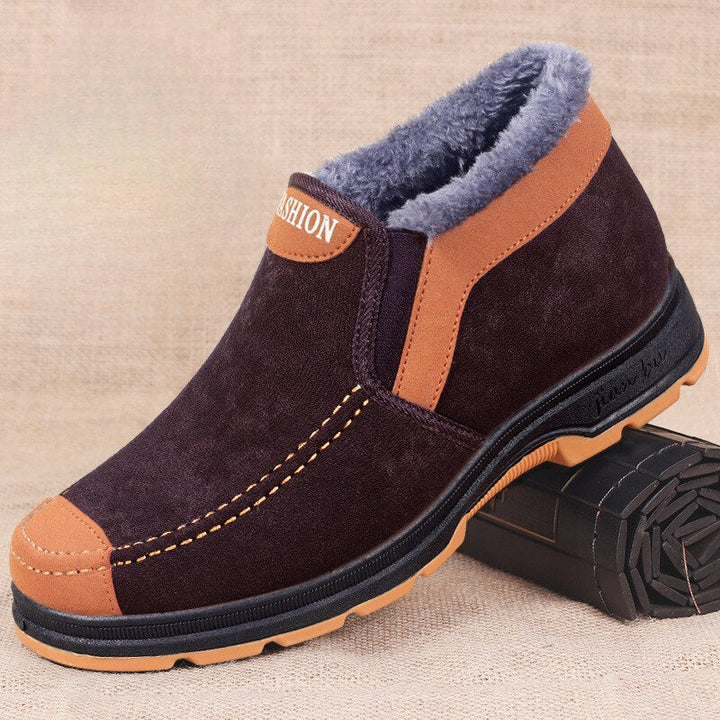 Drune | Stiefel Wildleder Warme Fütterung Rutschfeste Sohle Bequemer Schlupfschuh