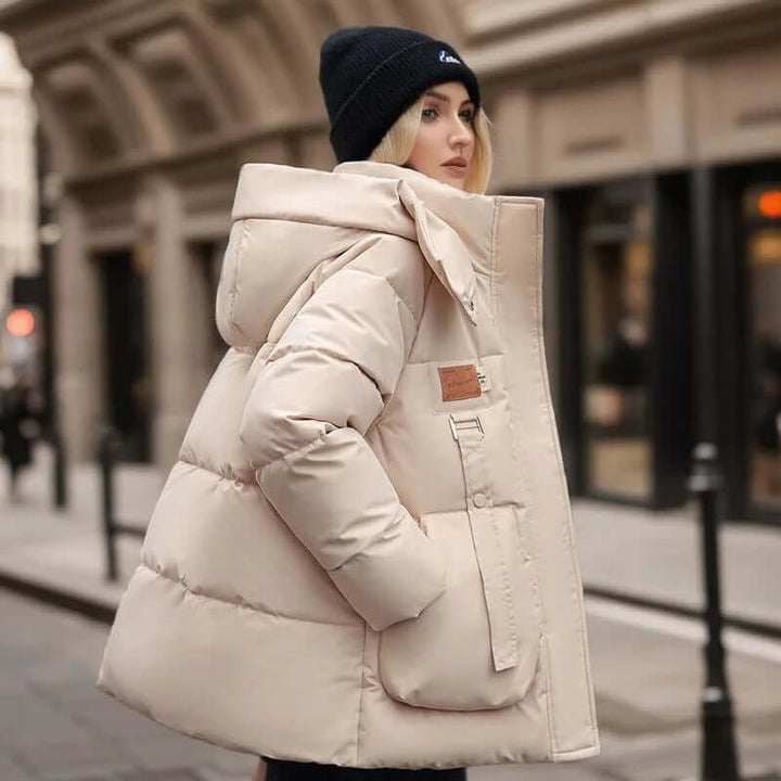 Drune | Stilvolle Winter Casual Baumwollgepolsterte Parka Jacke Für Frauen