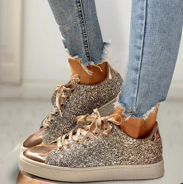 Drune | Luxus legere Damenschuhe mit Pailletten