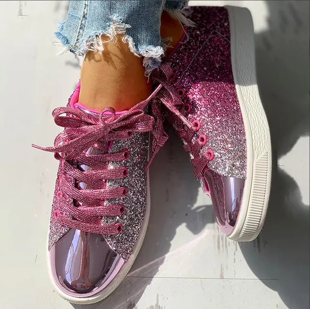 luxe lässige Glitzer Damenschuh