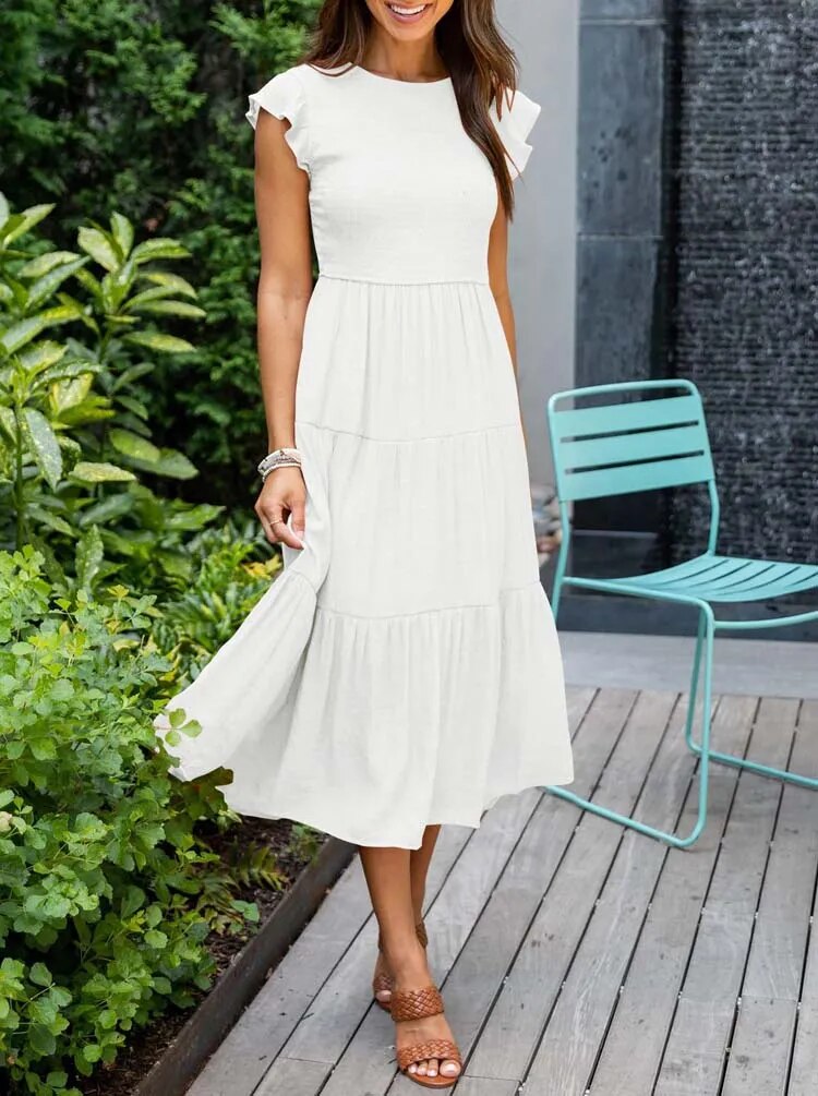 Drune | Sommerkleid mit Rüschendetails und Taschen