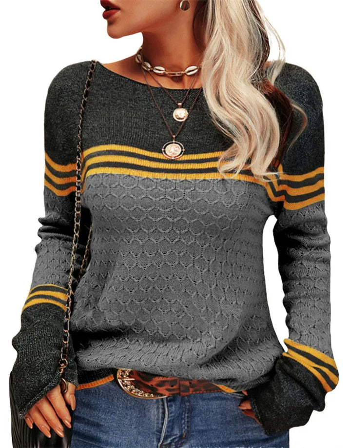 Drune | Lässiger Farbiger Strickpullover