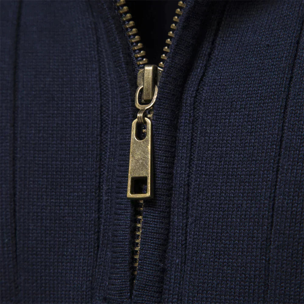 Drune | Strickjacke mit Half-zip Wollmischung Elegant, Warm